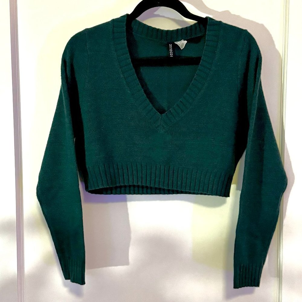 Divided H&M Crop Sweater sz L